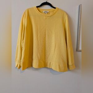 Coldwater Creek Yellow Sweatshirt, Sz. PXL